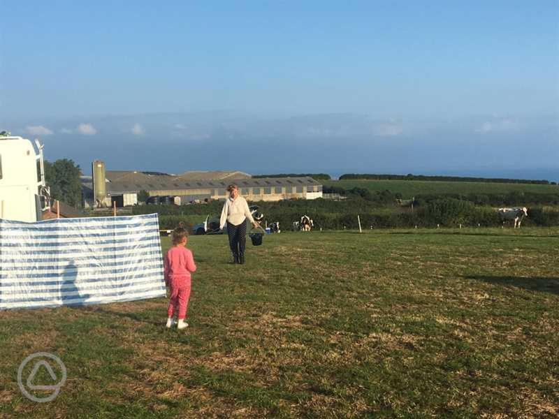 Llanarth  Carreg Y Gwynt Campsite - Touring And Tent Pitches酒店 外观 照片